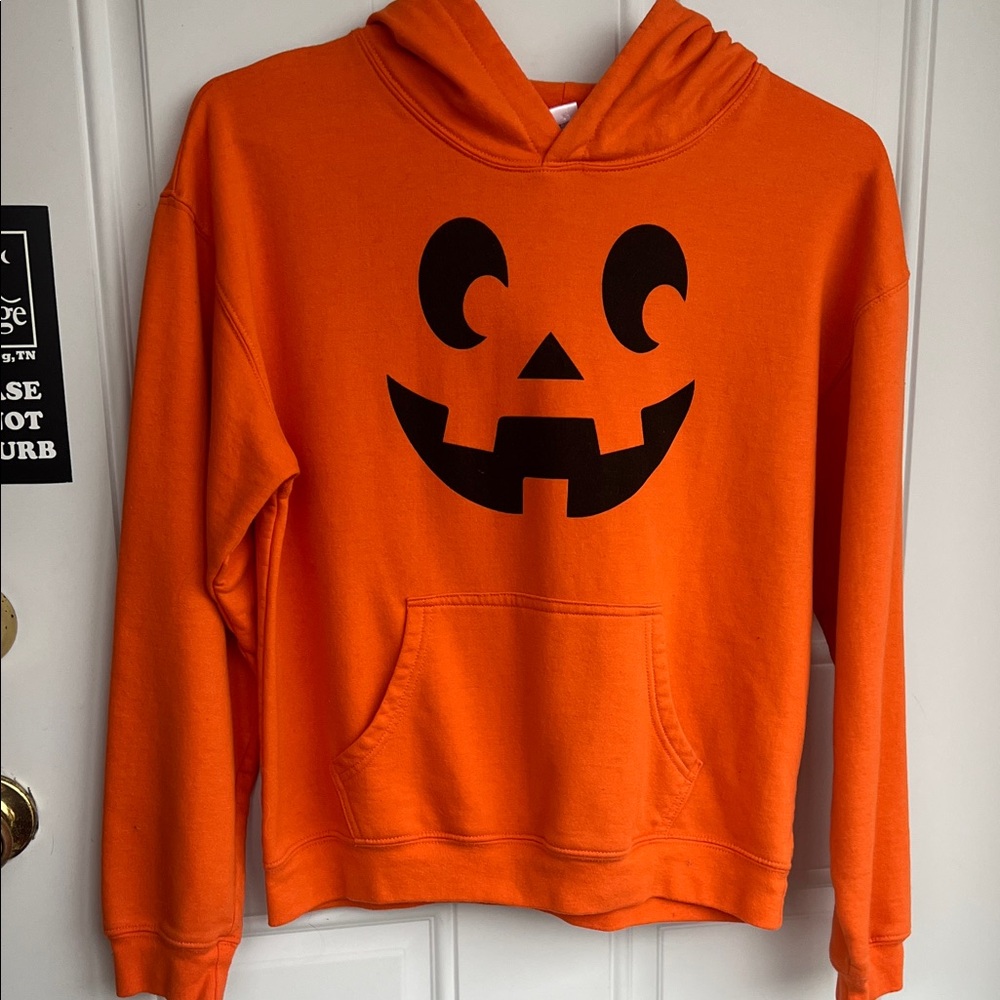 Freeze Orange Pumpkin Face Hoodie